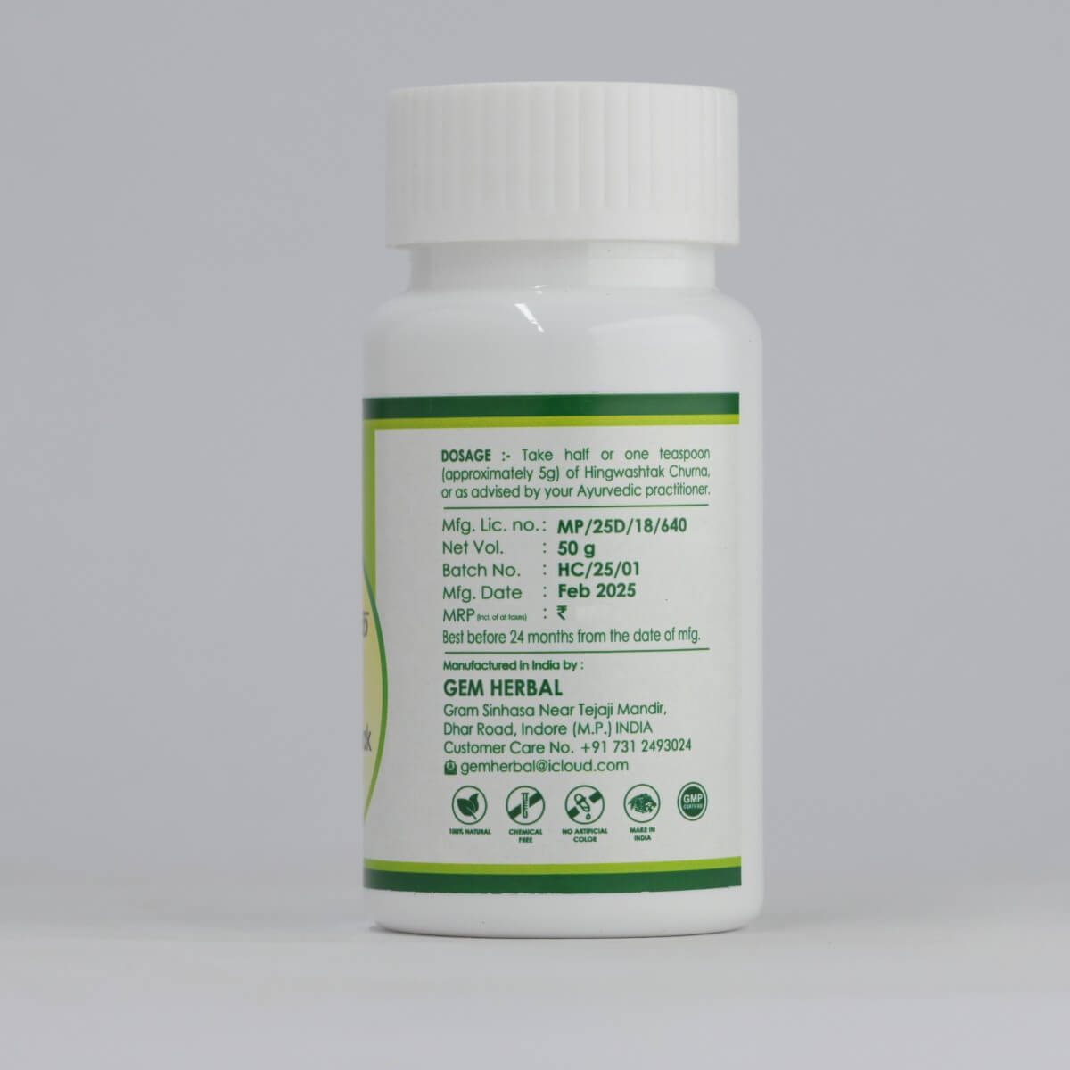 Hingwashtak Churna – Gas, Bloating & Digestive Relief - Gemherbal