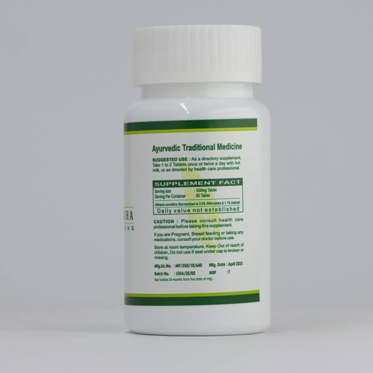 Ashwagandha Tablet – Stress Relief, Strength & Sleep Support - Gemherbal
