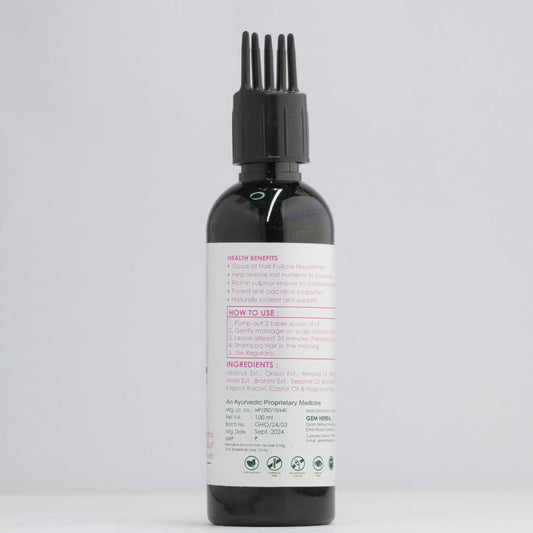 Herbal Onion Oil with Hibiscus – Anti-Hair Fall & Hair Growth Boost - Gemherbal
