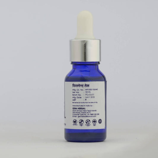 Essential Peppermint Oil – Headache Relief, Focus Boost & Cooling Sensation - Gemherbal