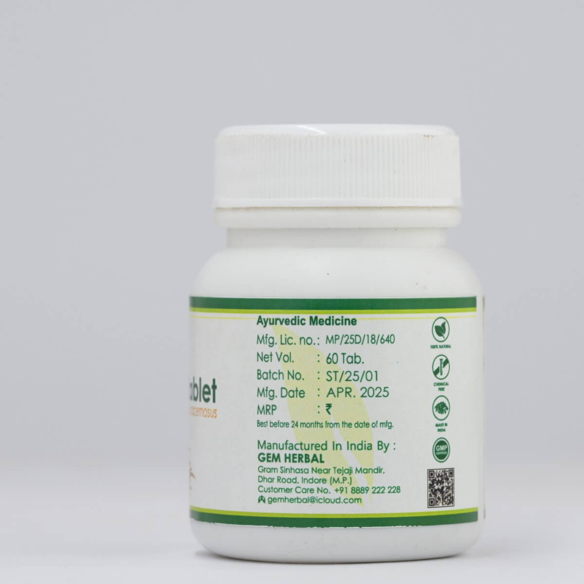Shatavari Tablet – Women’s Hormonal Balance & Reproductive Health - Gemherbal