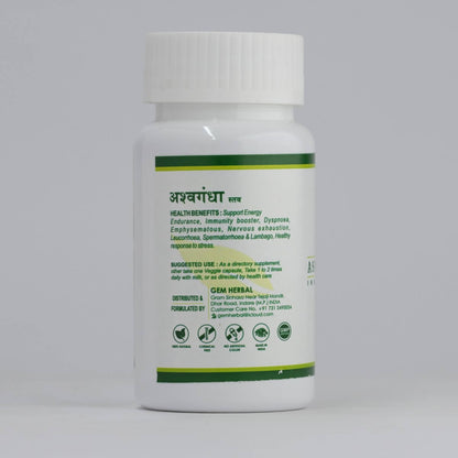 Ashwagandha Tablet – Stress Relief, Strength & Sleep Support - Gemherbal