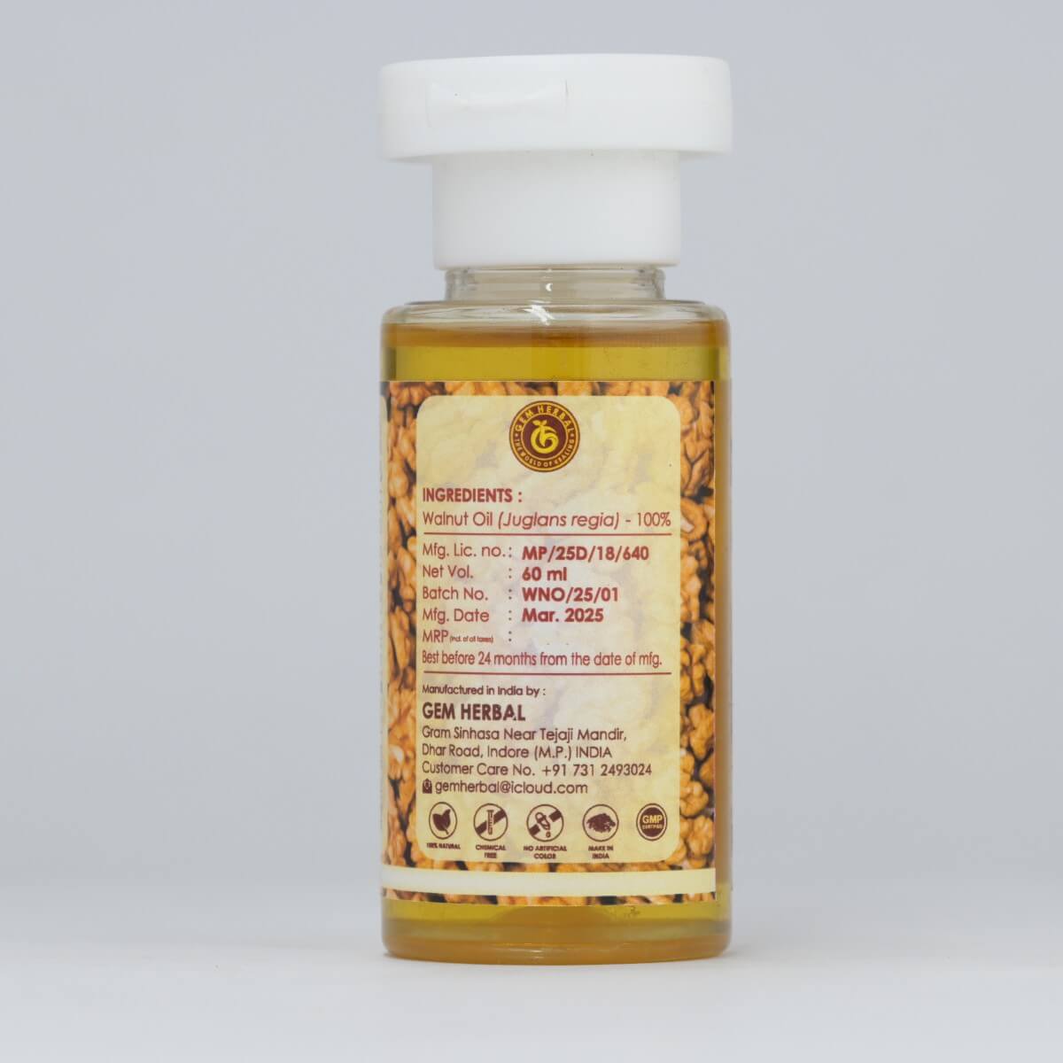 Walnut Oil – Brain Health, Skin Nourishment & Hair Strength - Gemherbal
