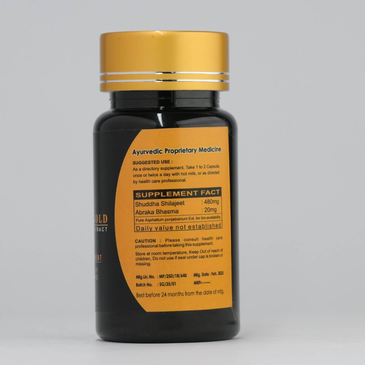 Shilajeet Gold Capsules – Strength, Stamina & Reproductive Wellness - Gemherbal