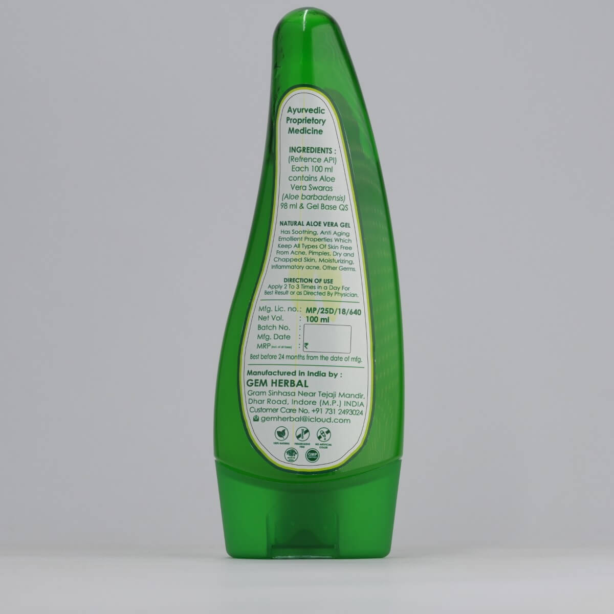 Aloe Vera Gel – Skin Hydration, Hair Nourishment & Soothing Relief - Gemherbal