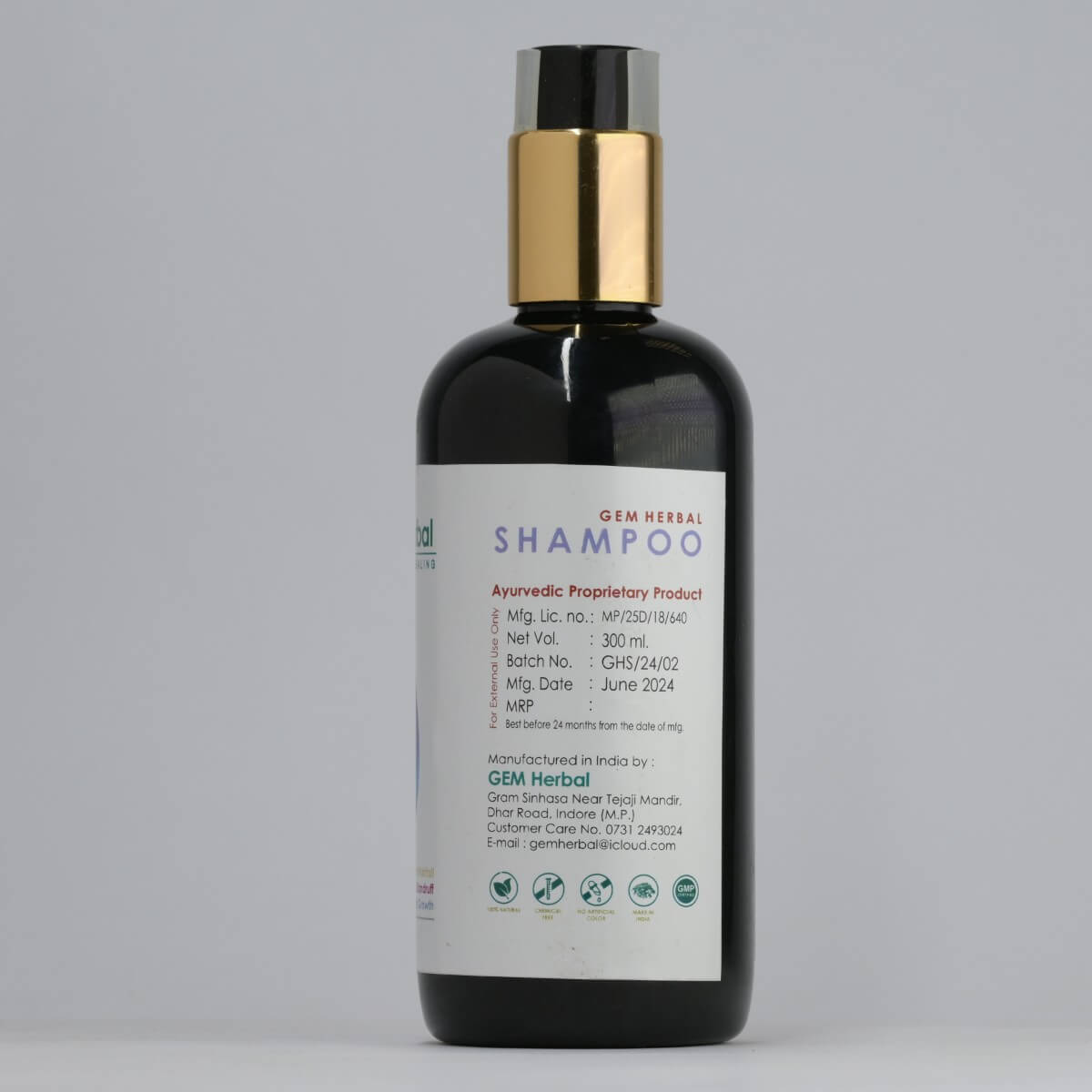 Gem Herbal Shampoo – Gentle Cleanse, Hair Fall Control & Shine - Gemherbal