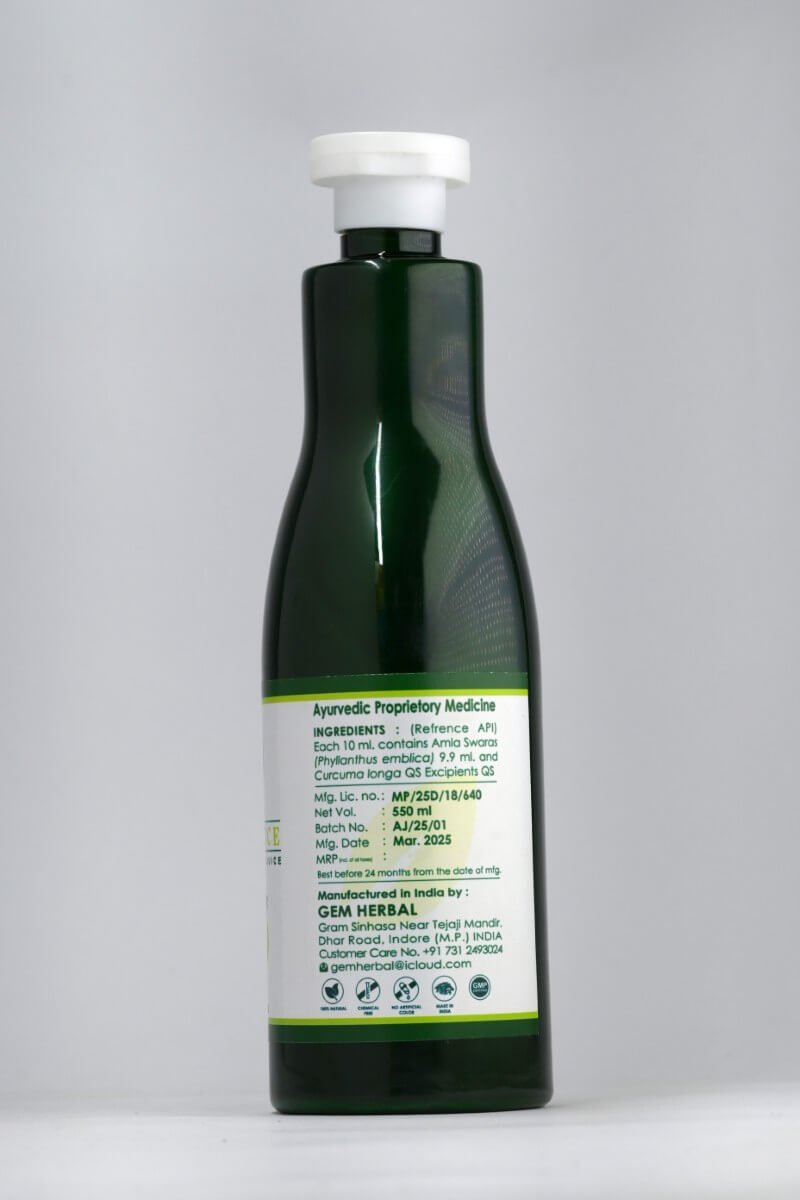 Amla Juice – Immunity Booster, Hair Growth & Skin Glow - Gemherbal